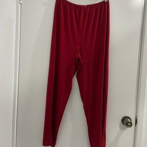 Thats Me By Margo Mott Red Pants Size M